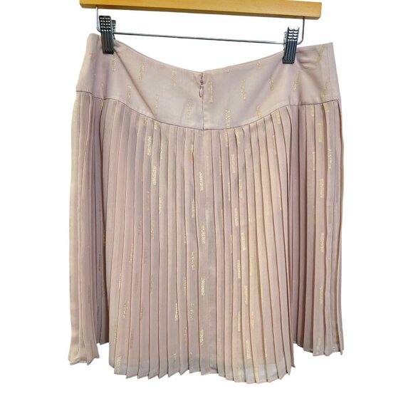 Loft NWT 2 Piece Pink Chiffon Gauzy Sheer Skirt & Blouse Set - Picture 8 of 9